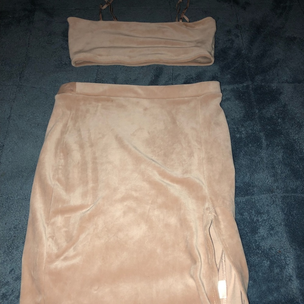 Fashion Nova Velvet 2 Piece Set
